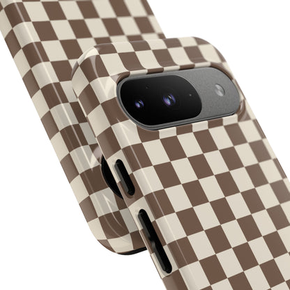 Chocolate Checkerboard Airi Case | Tough Phone Case