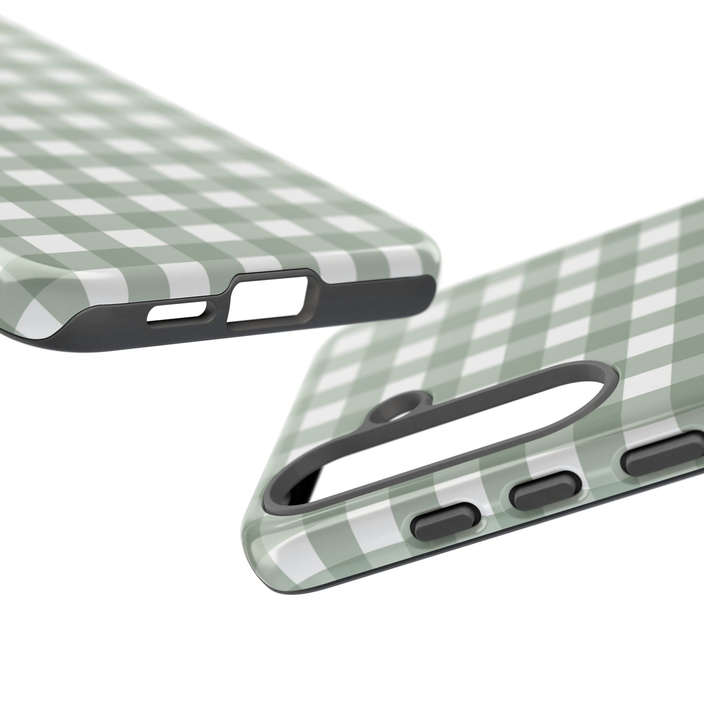 Green Gingham Airi Case | Tough Phone Case