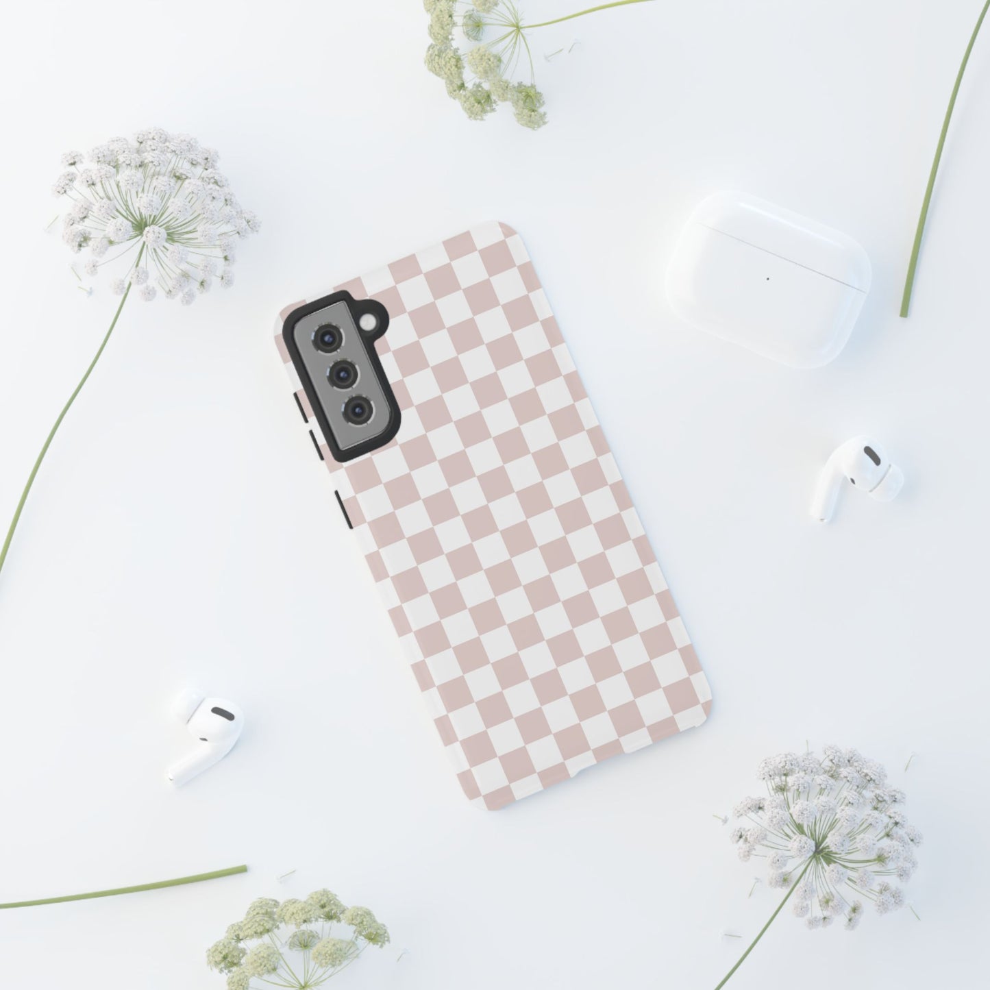 Nude Checkerboard Airi Case | Tough Phone Case