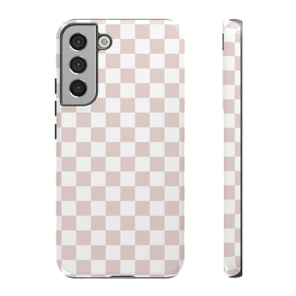Nude Checkerboard Airi Case | Tough Phone Case