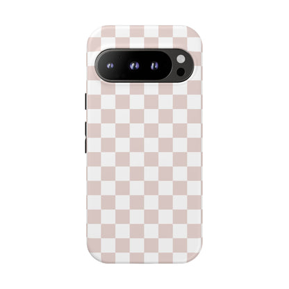 Nude Checkerboard Airi Case | Tough Phone Case