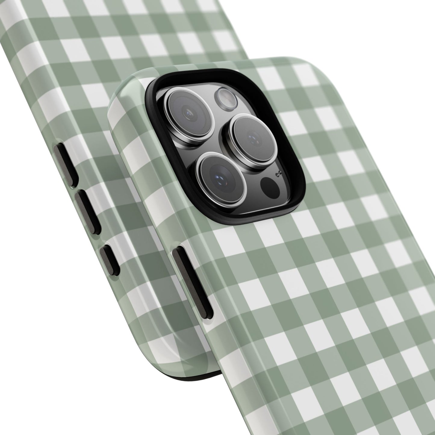 Green Gingham Airi Case | Tough Phone Case