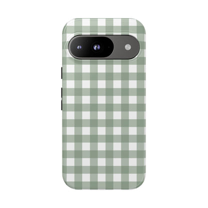Green Gingham Airi Case | Tough Phone Case