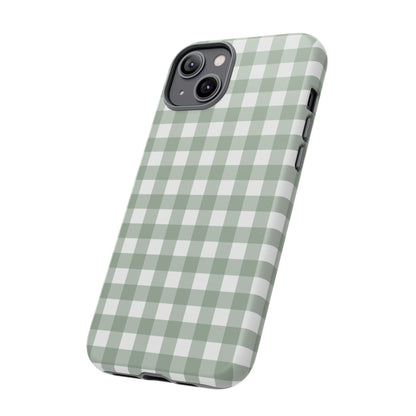 Green Gingham Airi Case | Tough Phone Case