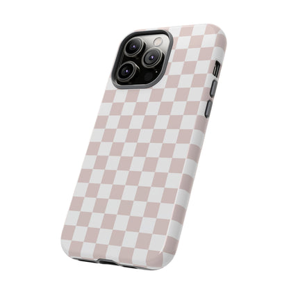 Nude Checkerboard Airi Case | Tough Phone Case