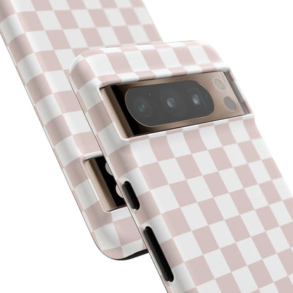 Nude Checkerboard Airi Case | Tough Phone Case