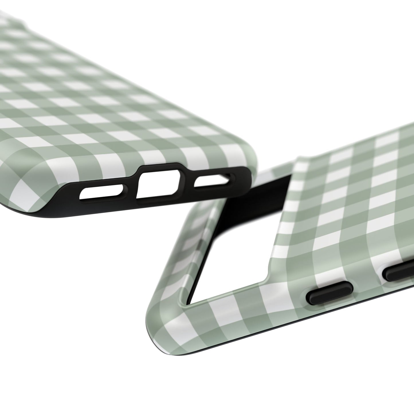 Green Gingham Airi Case | Tough Phone Case