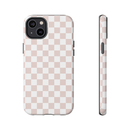 Nude Checkerboard Airi Case | Tough Phone Case