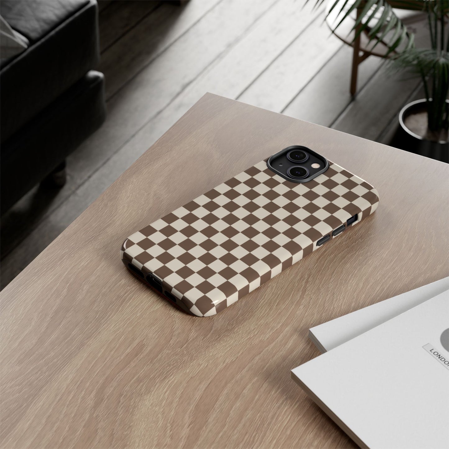 Chocolate Checkerboard Airi Case | Tough Phone Case