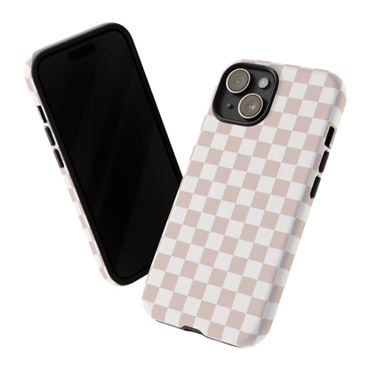 Nude Checkerboard Airi Case | Tough Phone Case