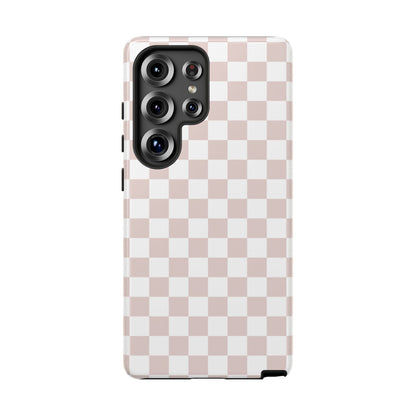 Nude Checkerboard Airi Case | Tough Phone Case