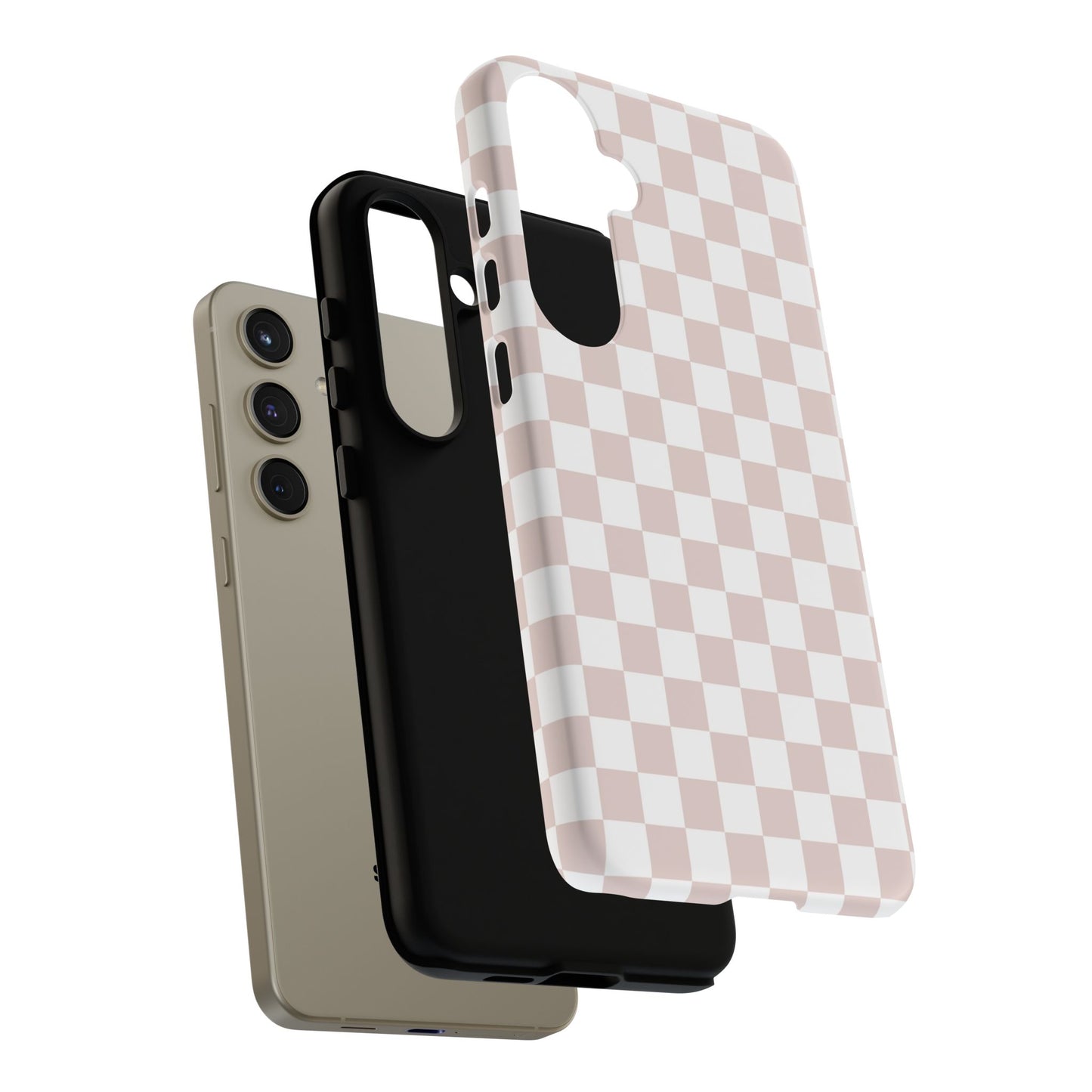 Nude Checkerboard Airi Case | Tough Phone Case