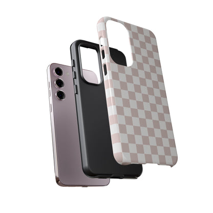 Nude Checkerboard Airi Case | Tough Phone Case