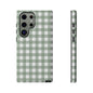 Green Gingham Airi Case | Tough Phone Case