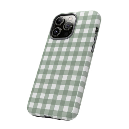 Green Gingham Airi Case | Tough Phone Case