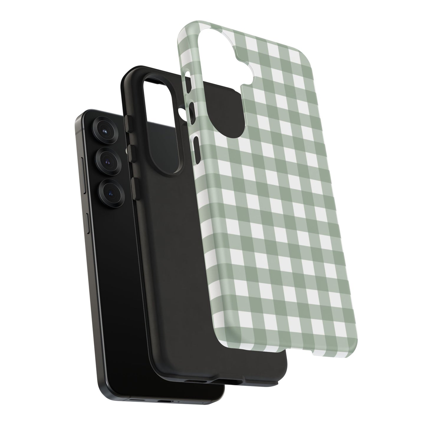 Green Gingham Airi Case | Tough Phone Case