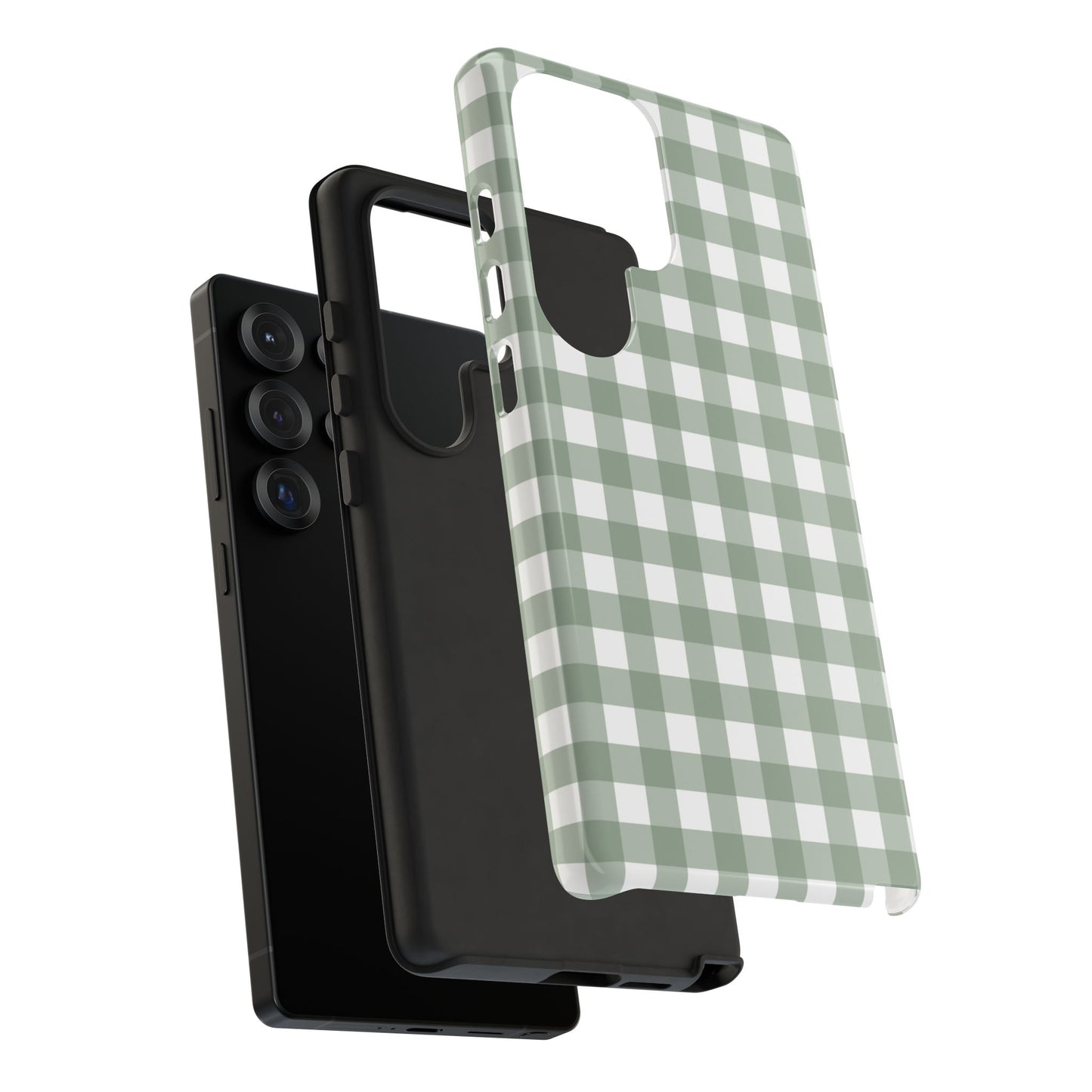 Green Gingham Airi Case | Tough Phone Case