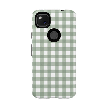 Green Gingham Airi Case | Tough Phone Case