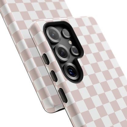 Nude Checkerboard Airi Case | Tough Phone Case