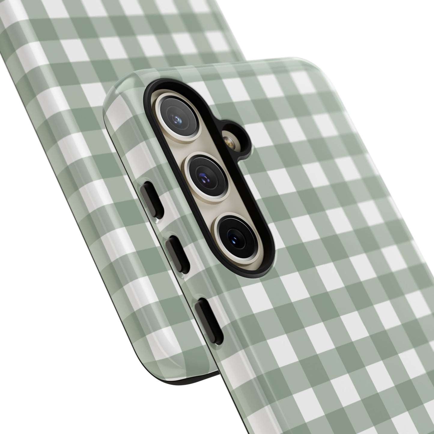 Green Gingham Airi Case | Tough Phone Case