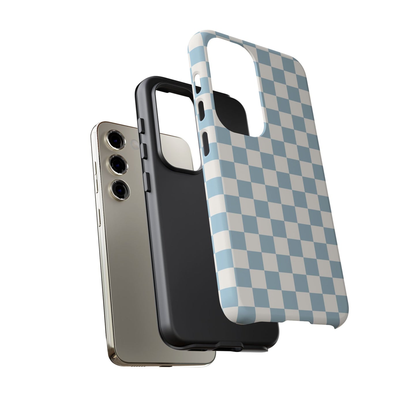 Blue Checkerboard Airi Case | Tough Phone Case